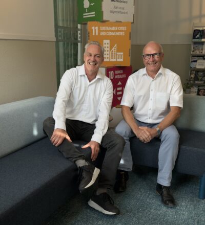 Ronald Korstanje (program director CPI) and Kees Biesheuvel (director ISPT-Brains)